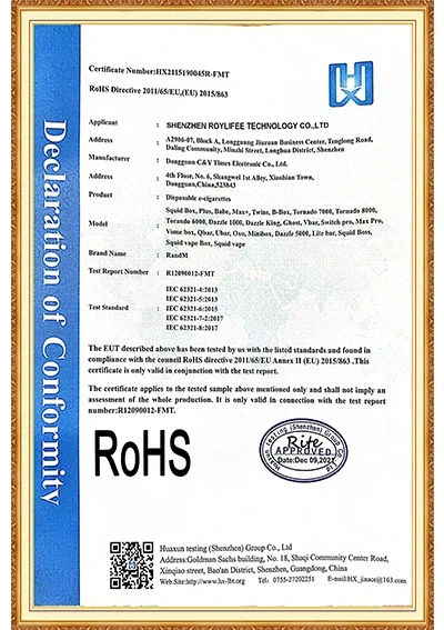 Certifications